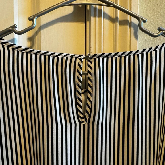 Apt. 9 Women’s Plus Size Shift Dress Black.  White Striped Belted Lined Sz 2XL - Picture 8 of 11